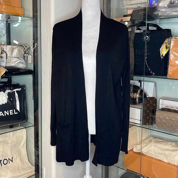 Express Sweaters Expressdrape Front Pocketed Cardigan Sweater In